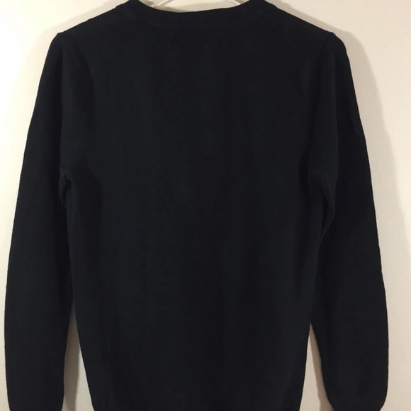 I Love H81 Women Cardigan Button Down Black Medium V Neck Wool Blend - Picture 8 of 9